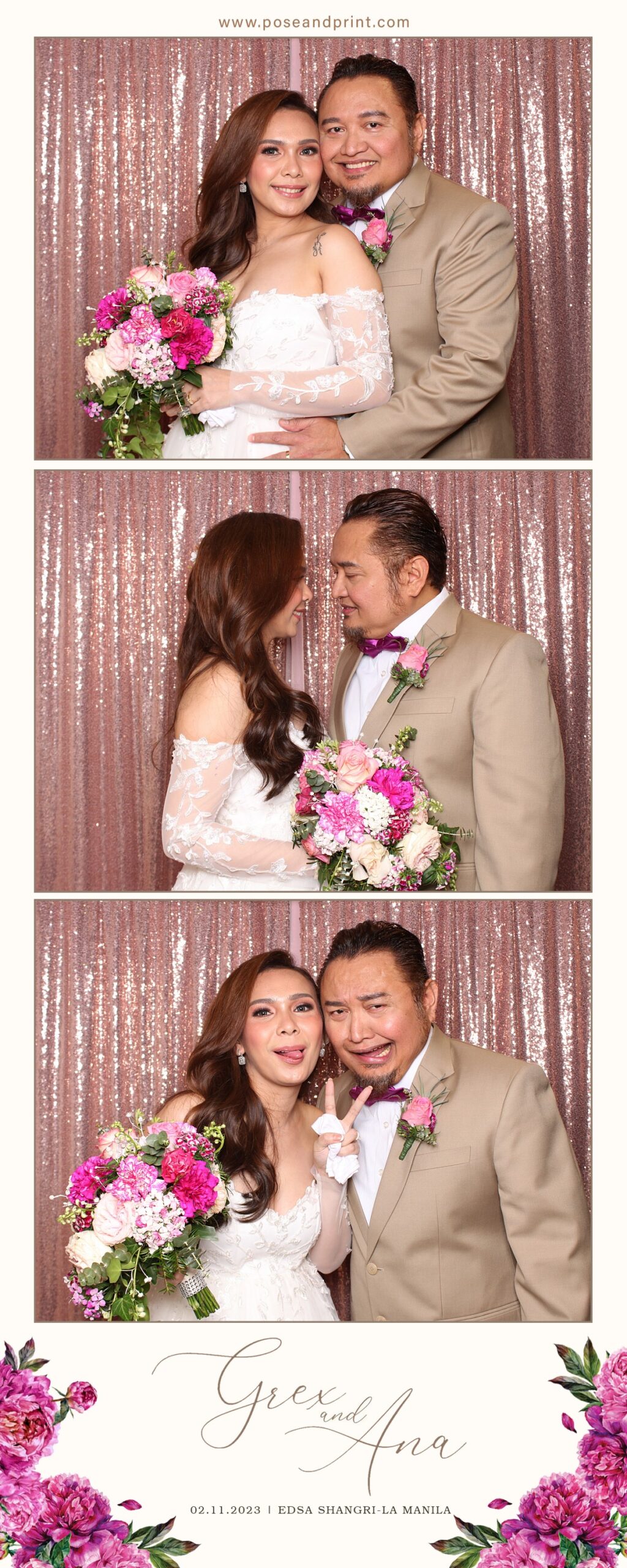 Grex and Ana’s Wedding – Mega Strips Booth