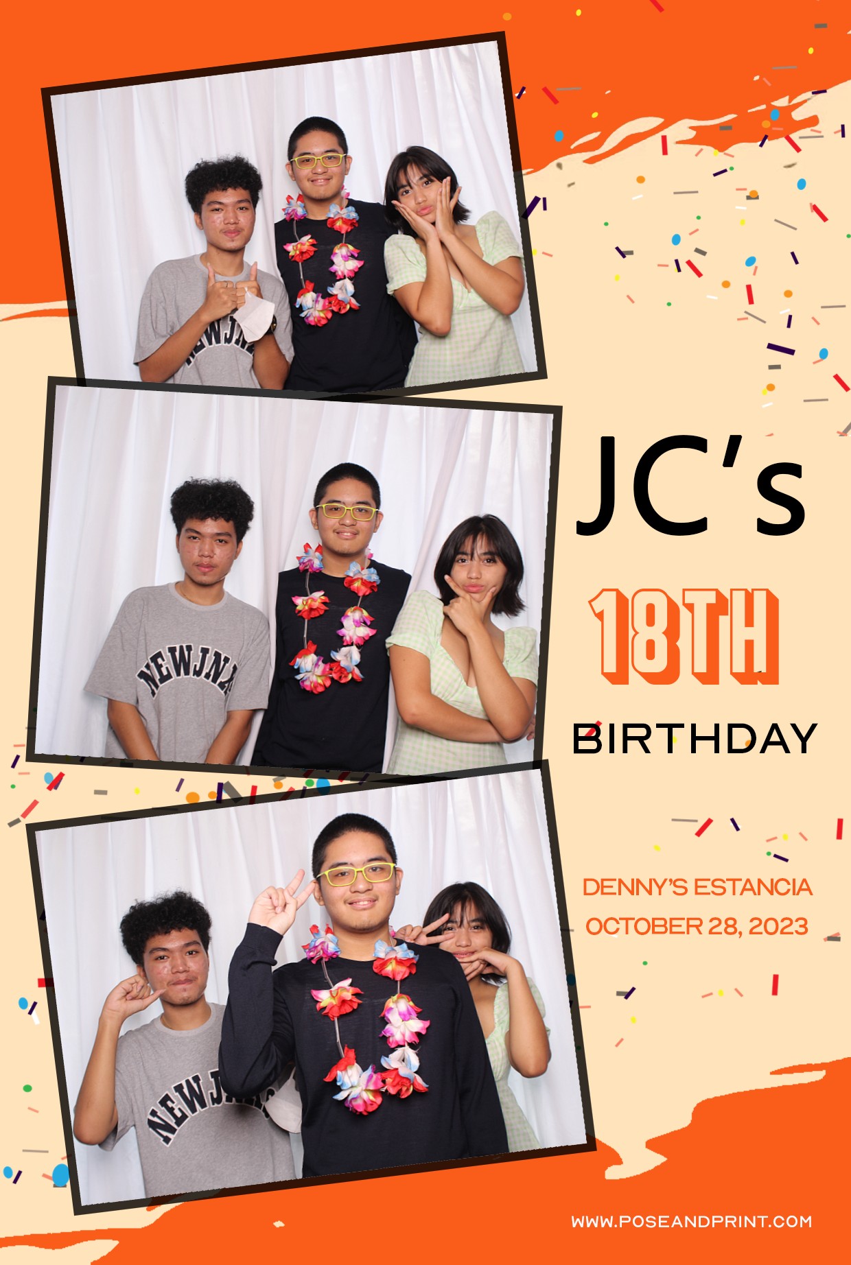 JC’s 18th Birthday – GIF Booth
